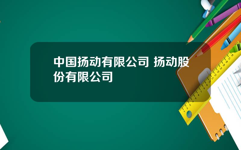 中国扬动有限公司 扬动股份有限公司